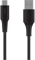 Fixed FIXDLS-AC03-BK Usb 2.0 hajlékony szilikon kábel usb-c/usb-c 0,3m, fekete kép