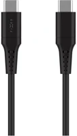 Fixed FIXDLS-CC03-BK Usb 2.0 hajlékony szilikon kábel usb-c/usb-c 0,3m, fekete kép