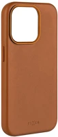 Fixed FIXLM-1200-BRW Magleather valódi bőrtok, magsafe támogatással iphone 15-höz, barna kép