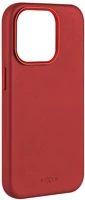 Fixed FIXLM-1203-RD Magleather valódi bőrtok, magsafe támogatással iphone 15 pro max-hoz, piros kép