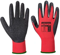 Flex grip DA503XSZHT5036108279678 Kesztyű mártott latex,  latex glove, piros/fekete 