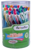 Flexoffice COR_FOZSB09B_AKCIO Zseléstoll, 0,35 mm, nyomógombos, vegyes színű test,  