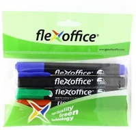 Flexoffice FO-PM03SET Alkoholos marker, 1,5 mm, kúpos,  