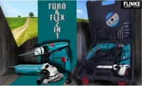 Flinke VAR7422-FK8010 Superior Quality Hammer impact ütvefúró és sarokcsiszoló 28 részes kép