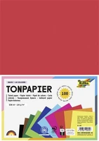 Folia 10X10 LAP Színes papír, a4, 130 g, 10x10 lap, vegyes színek kép