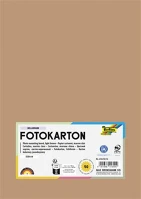Folia 614/50 72 Dekorkarton, a4, 300 g, 50 lap, világosbarna kép