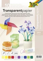 Folia 87409 Transzparens papír, a4, 115 g, 10 lap, vegyes színek kép