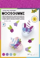 Folia COR_FL231909 moosgumi, öntapadó, csillámos, 20x29 cm, 5 lap, folia