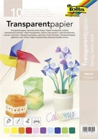 Folia COR_FL87409 Transzparens papír, a4, 115 g, 10 lap, vegyes színek kép