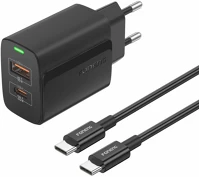 Foneng EU66 Eu66 a+c 2 töltő fekete kép