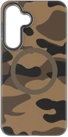 Forcell 105605 f-protect levels samsung galaxy s25 ütésálló magsafe tok, camo, barna kép