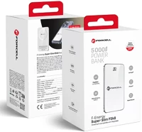 Forcell 15W, 5000MAH, QC4.0, FEHÉR f-energy f5k8 magsafe kompatibilis powerbank / külső akkumulátor kép