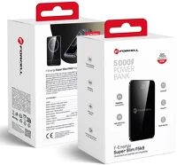 Forcell 15W, 5000MAH, QC4.0, FEKETE f-energy f5k8 magsafe kompatibilis powerbank / külső akkumulátor kép