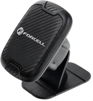 Forcell PT5903396082849 Forcell ct322 autós tartó - műszerfalra rögzíthető, fekete carbon kép