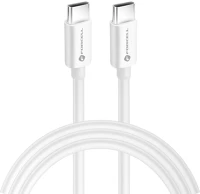 Forcell PT5903396172021 C339 kábel - type-c (usb-c) / type-c (usb-c) fehér kábel, 2m, 5a kép