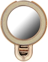 Forcell SP109685 Kör alakú tükrös telefontartó kitámasztóval, csillámos arany kép