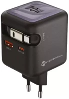 Forcell SP109719 f-energy gan iii vt-r7 usb-c-usb-a utazó töltő adapter visszahúzható usb kép