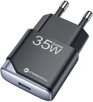 Forcell SP111518 f-energy gan iii b135101-e usb-c + usb-a töltő adapter,  pd, qc4.0, 3a, 35w kép
