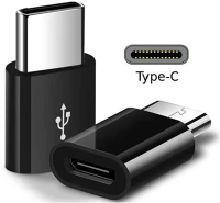 Forever 38281 Adapter, usb type-c - microusb átalakító, fekete kép