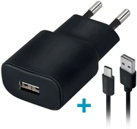 Forever 72037 Hálózati töltő adapter, 5v / 2000 mah, usb aljzat, usb type-c kábellel kép
