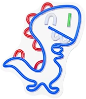 Forever light RTV100441 jurassic baby dino mintás neon led tábla, usb csatlakozóval, falra kép