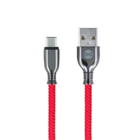 Forever TF5900495811479 Tornado kábel - usb / type-c (usb-c) piros szövet kábel, 3a 1m kép