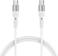 Forever TF5900495828996 Kábel:  core - type-c (usb-c) / type-c (usb-c) fehér kábel, 2m, 100w kép