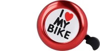 Forever TF5900495964434 Biciklis kiegészítő:  - i love my bike - kerékpár csengő, piros kép