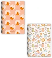 Forever young 92200 Spirálfüzet  a/4 vonalas capybara kép