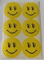 Forgalmazó: printker office land PECUN569ROB Etikett körcímke smiley 58 mm 6 db/ív  k kép