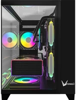 Formula CRYSTAL Z9ML BLACK (FEKETE, Számítógépház -  (fekete, ablakos, matx, 1xusb3.0, 1xusb2.0, 1xtype-c) kép