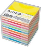 Fornax 000012644 Kockatömb transzparens tartóban színes pasztell és intenzív 9x9x9cm, kép