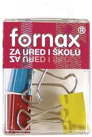 Fornax a-31 Binderkapocs 25mm, bc-31, 4 db műanyag dobozban, fornax színes