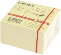 Fornax A-FOR0004 Jegyzettömb öntapadó, 75x75mm, 450lap,  sárga kép