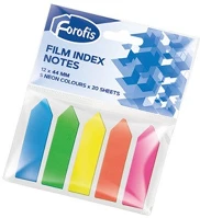 Forofis 91037 Oldaljelölő műanyag  12x44 mm 5x20 lapos vegyes színekben kép