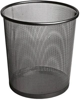 Forofis 91312 Papírkosár  fémhálós 26x30 cm fekete kép