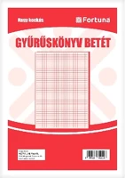 Fortuna 01.00592 Gyűrűskönyv betét  a/4 50 lapos 4 lyukú kockás kép