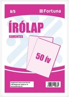 Fortuna 01.01445 Írólap  a/5 famentes 20-50 50 íves kép