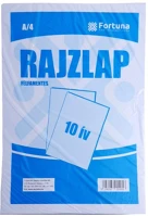 Fortuna 01.01448 Rajzlap félfamentes  a/4 10 íves kép