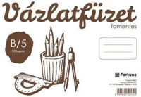 Fortuna 01_01462ROB Vázlatfüzet spirálozott  b/5 170 gr 32 lapos famentes kép