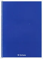 Fortuna 01.02114 Spirálfüzet vonalas  monocolor a/5 70 lapos kék kép