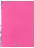 Fortuna 01.02119 Spirálfüzet vonalas  monocolor a/5 70 lapos rózsaszín kép