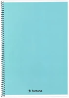Fortuna 01.02120 Spirálfüzet vonalas  monocolor a/5 70 lapos pasztell kék kép