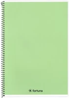 Fortuna 01.02122 Spirálfüzet vonalas  monocolor a/5 70 lapos pasztell zöld kép