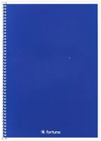 Fortuna 01.02126 Spirálfüzet vonalas  monocolor a/4 70 lapos sötétkék kép