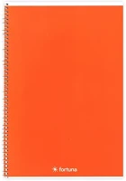 Fortuna 01.02133 Spirálfüzet vonalas  monocolor a/4 70 lapos narancssárga kép