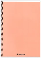 Fortuna 01.02138 Spirálfüzet vonalas  monocolor a/4 70 lapos pasztell barack kép