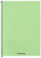 Fortuna 01.02139 Spirálfüzet vonalas  monocolor a/4 70 lapos pasztell zöld kép