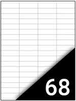 Fortuna 01.02335 Etikett  48,5x16,9mm univerzális 6800 címke/doboz 100 ív/doboz kép