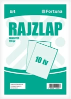 Fortuna 01.02527 Rajzlap famentes  a/4 120 g 10 íves kép